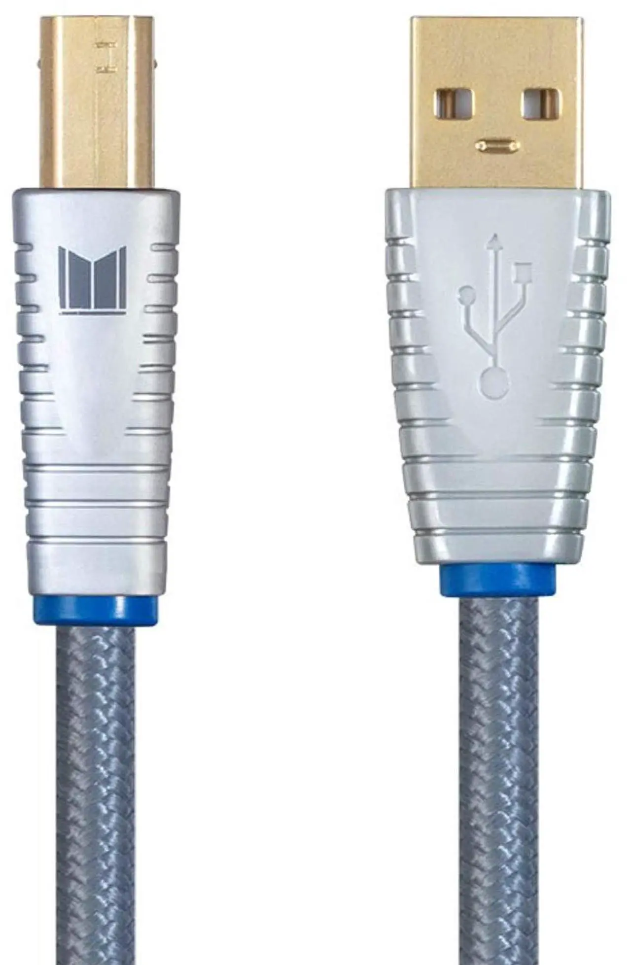 Main image of Monolith USB Digital Audio cable - USB A to USB B - 2 Meter, 22AWg, Oxygen-Free copper, gold-Plated connectors