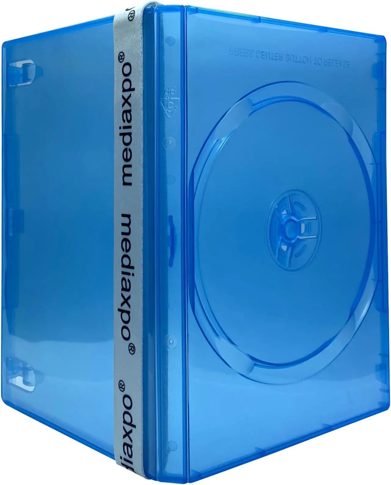 Alt view image 2 of 3 - 200 STANDARD Clear Blue Color Single DVD Cases
