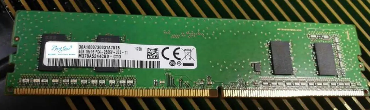 Main image of OIAGLH For PC DDR4 Module M378A5244CB0-CTD UDIMM 4GB 1RX16 PC4-2666V RECC 2666Mbps 1.2V