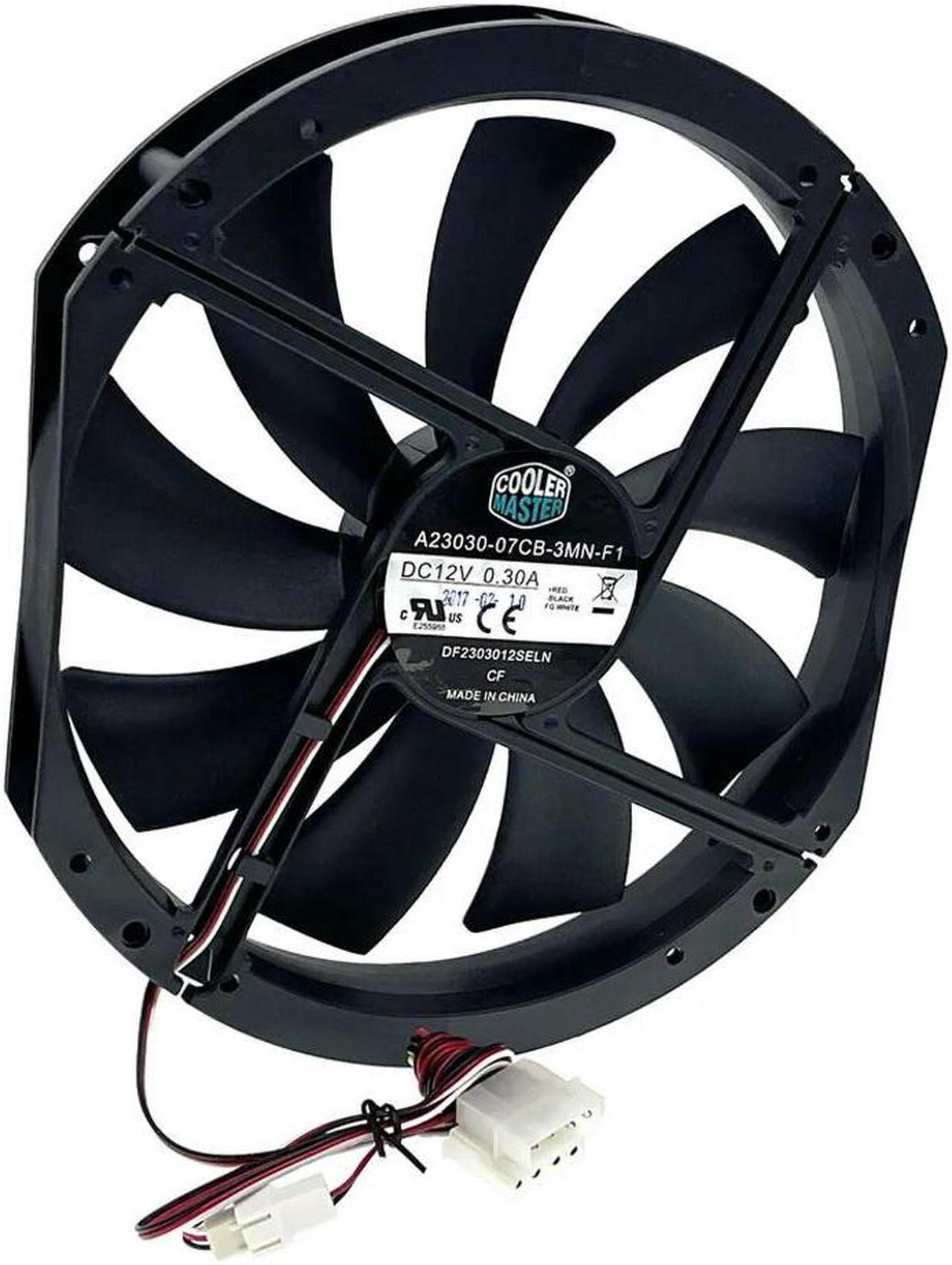 FOR Large Size Air Flow Computer Case Fan,230mm 23cm 12V Mute Low Noise Cooling,230X200X30mm A23030-07CB-3MN-F1 DF2303012SELN