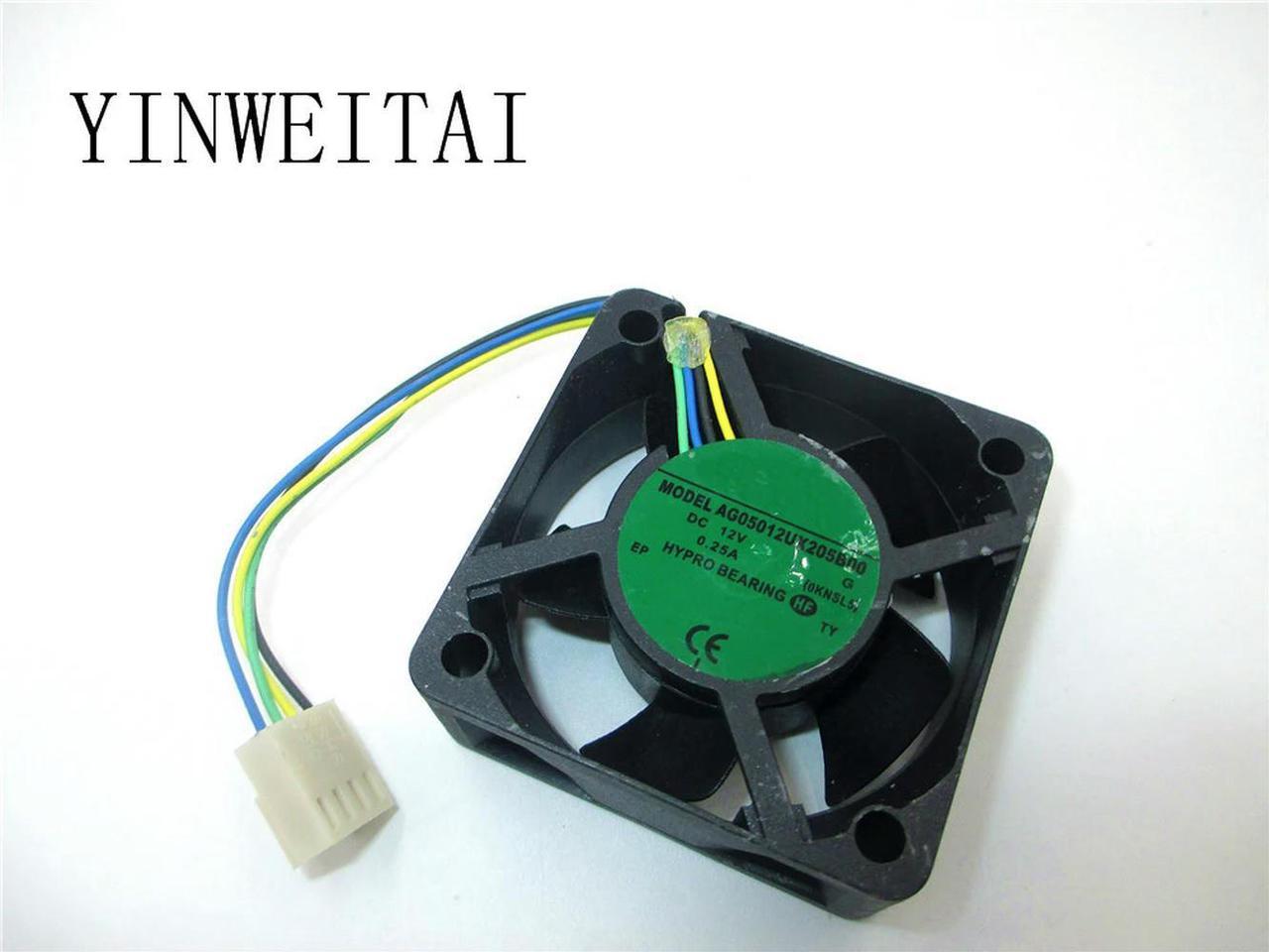 FOR Size:50*50*20mm Model:AG05012UX205B00 Voltage:12V. Current:0.25A 4Wire Cooling Fan