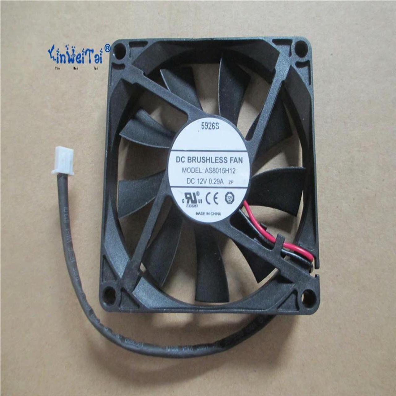 FOR FAN Laptop CPU Cooling FOR AS8015H12 8015 80x80x15mm 8CM 12v 0.29a cooling fan