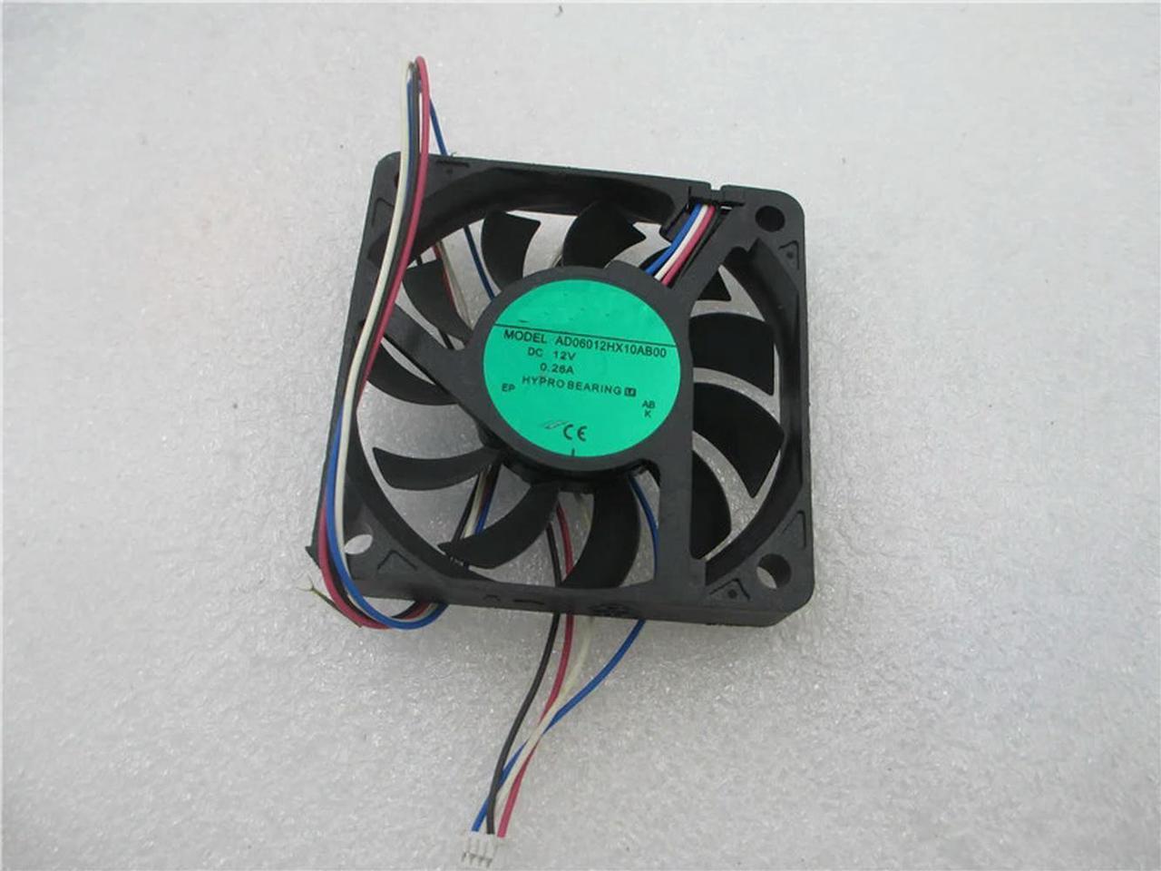 FOR AD06012HX10AB00 6cm 6010 60x60x10mm CPU Cooler Cooling Ultrathin 4 Wire 4pin Double Ball Bearing Large Volume