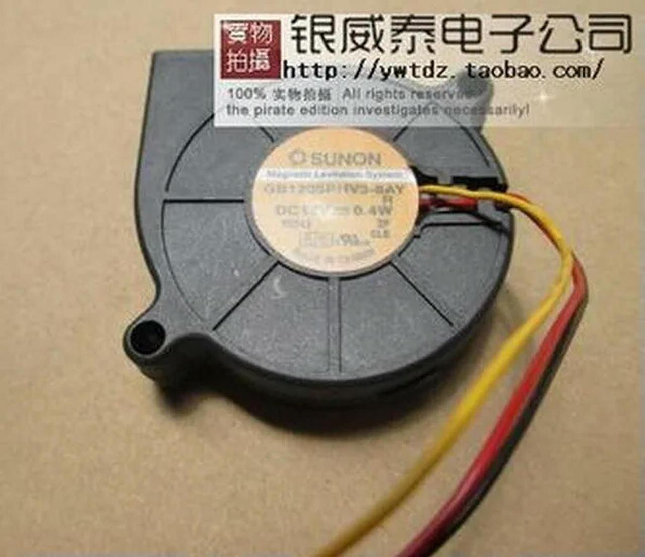 FOR fan 5cm turbine 5015 50x50x15mm GB1205PHV3-8AY 12V 0.4W 3pin fan projector