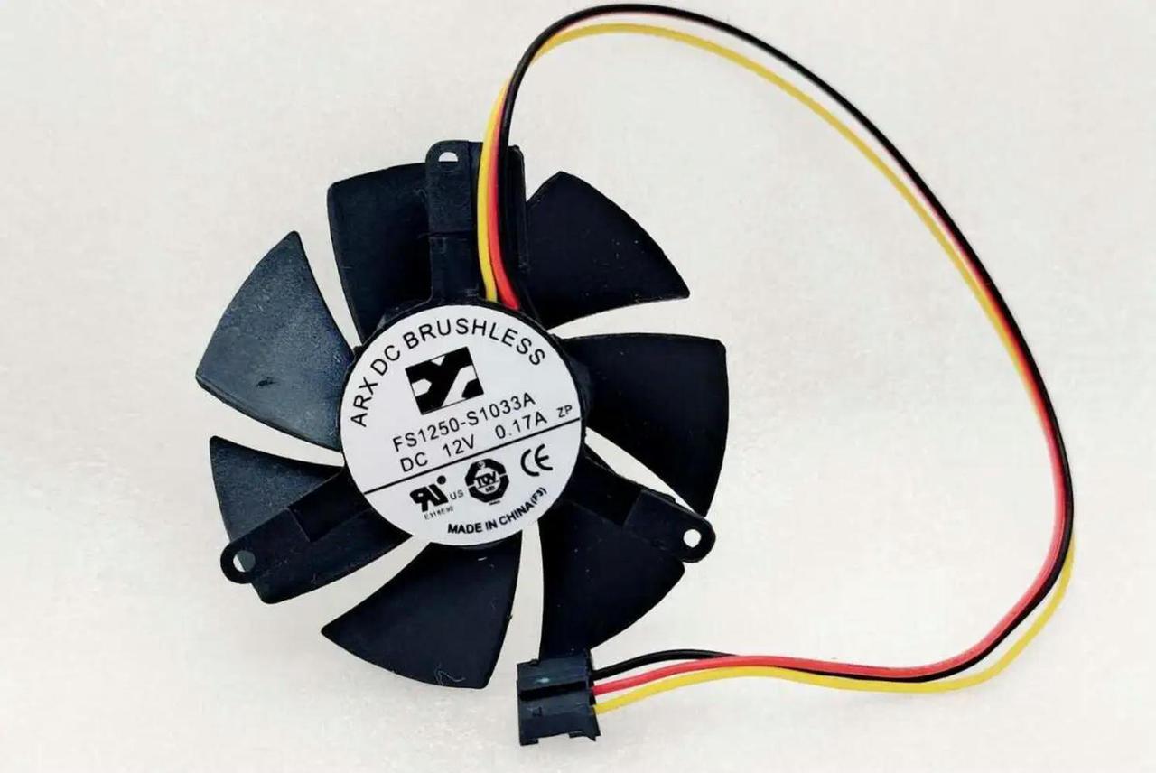 FOR FS1250-S1033A DC 12V 0.17A 50X50x10mm 3-Wire Server Cooling Fan