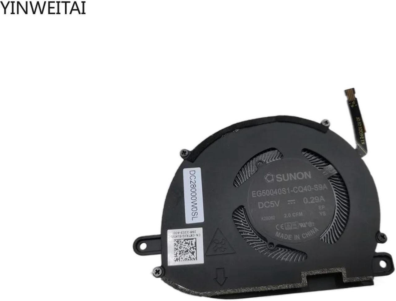 FOR Laptop CPU GPU Cooling Fan EG50040S1-CQ40-S9A EG50040S1-CQ50-S9A DC5V 0.29A 4Pin for XPS 13 9320 0XTRJG 0T3MX3