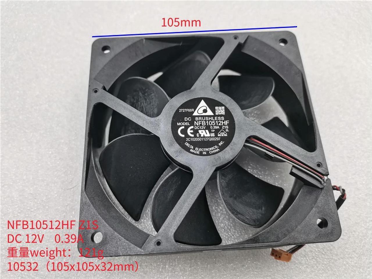 FOR Electronics NFB10512HF SE00 NFB10512HF Z1S DC 12V 0.39A 105X105X32mm 3-Wire Server Cooling Fan