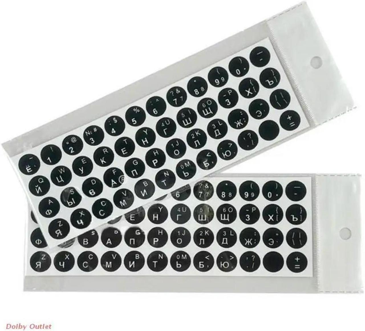 FOR Keyboard Stickers Computer Keyboard Stickers White on Black/Black on White for PC Computer Laptop Notebook