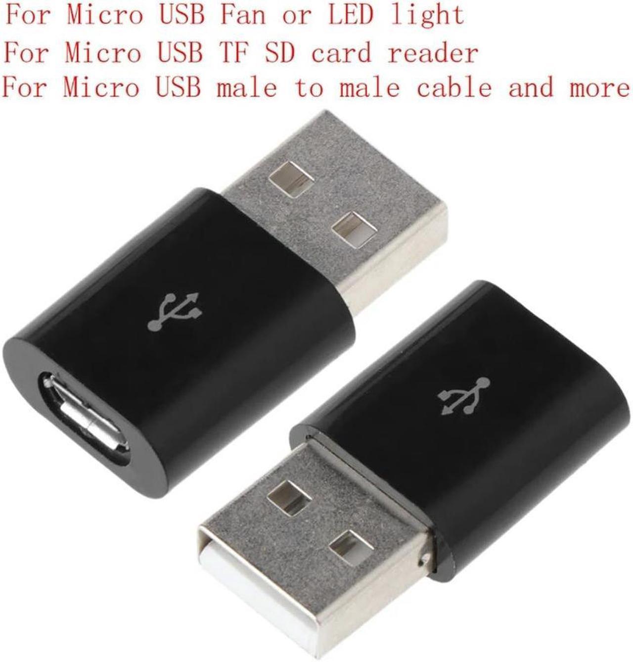 FOR USB 2.0 Male to Micro USB Female Adapter Converter For Micro USB Fan Card Reader