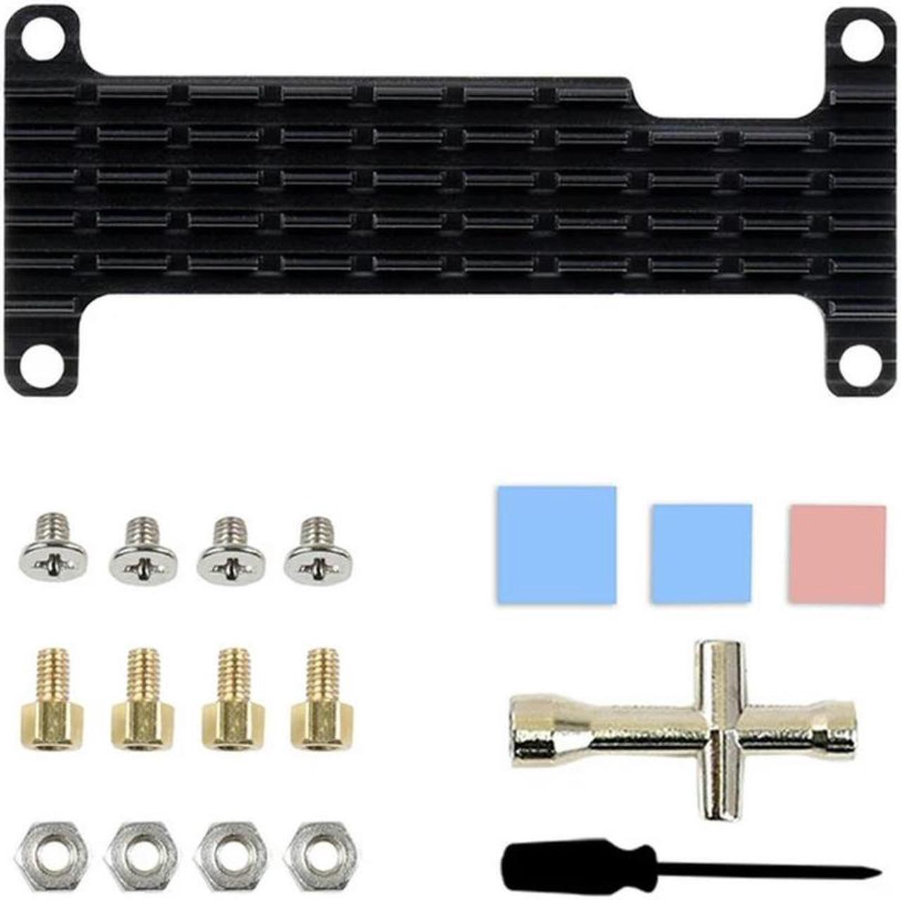 FOR for Pi Zero 2 W Heatsink with 2x20-pin Strip Dual Male Header Kit Ext +Cooling Case for Pi Zero