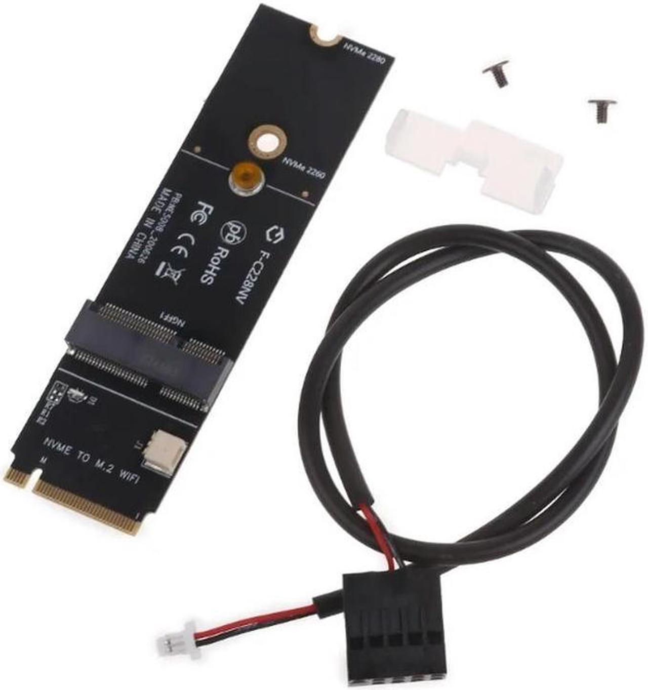 FOR NGFF M.2 A/A+E Key Slot to M.2M Key PCIe PCI-Express WiFi Card Adapter NVMe