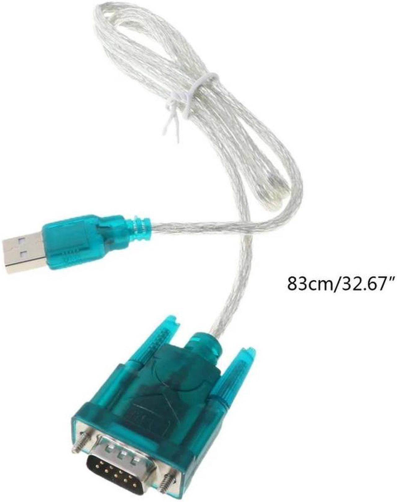 FOR Black USB To RS232 RS-232(DB9) Serial Cable Standard Adapter Converter For PC