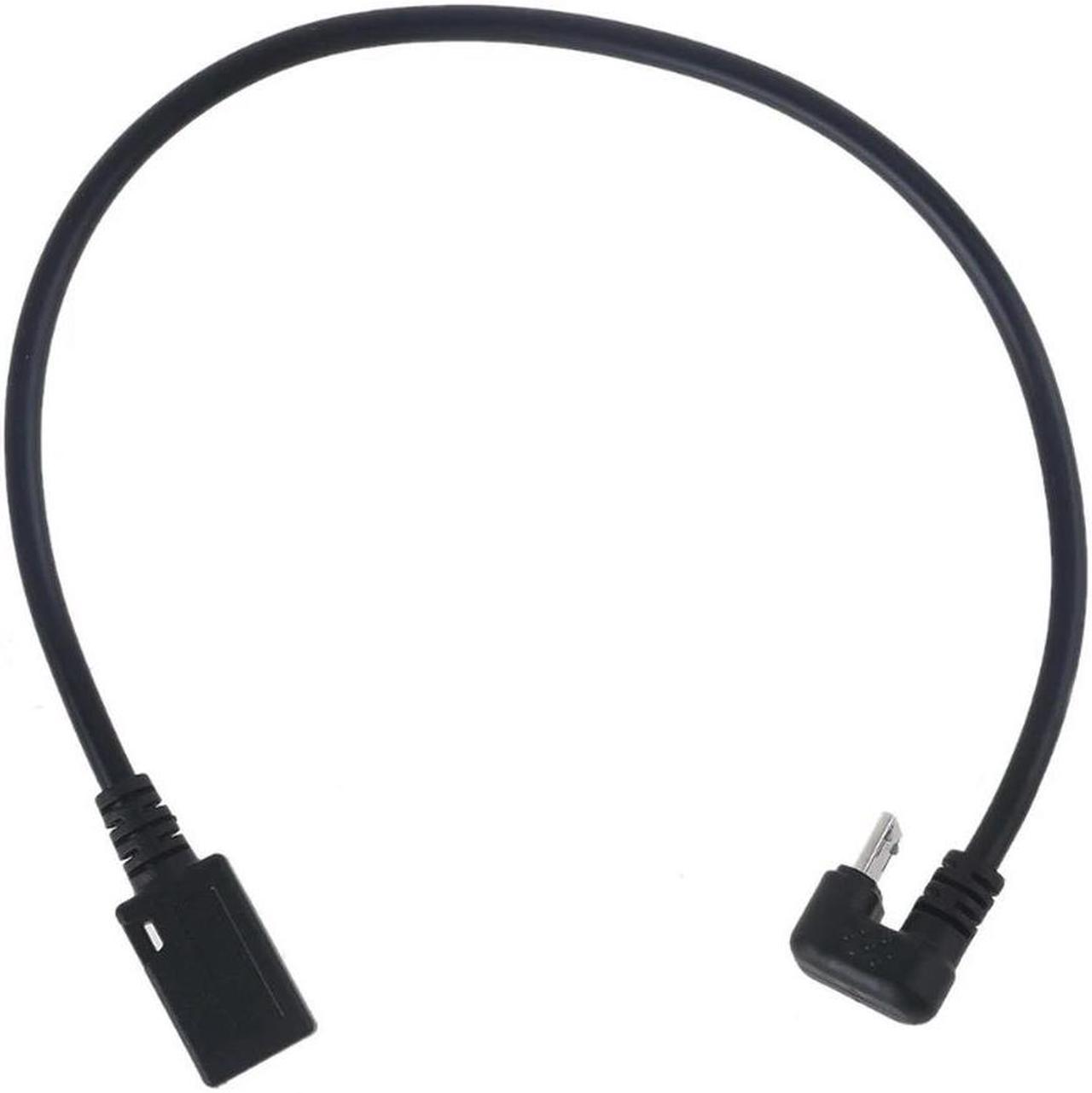 FOR 30cm 180 Degree Micro USB Male to Female Extension Cable for Smartphone Tablet