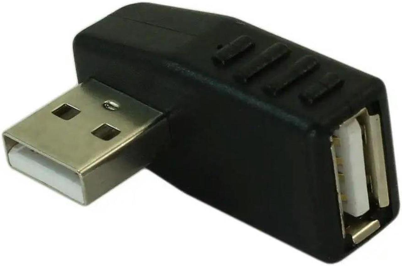 FOR USB 2.0 LEFT Facing A Male to A Female 90 Degree Right Angle Adapter