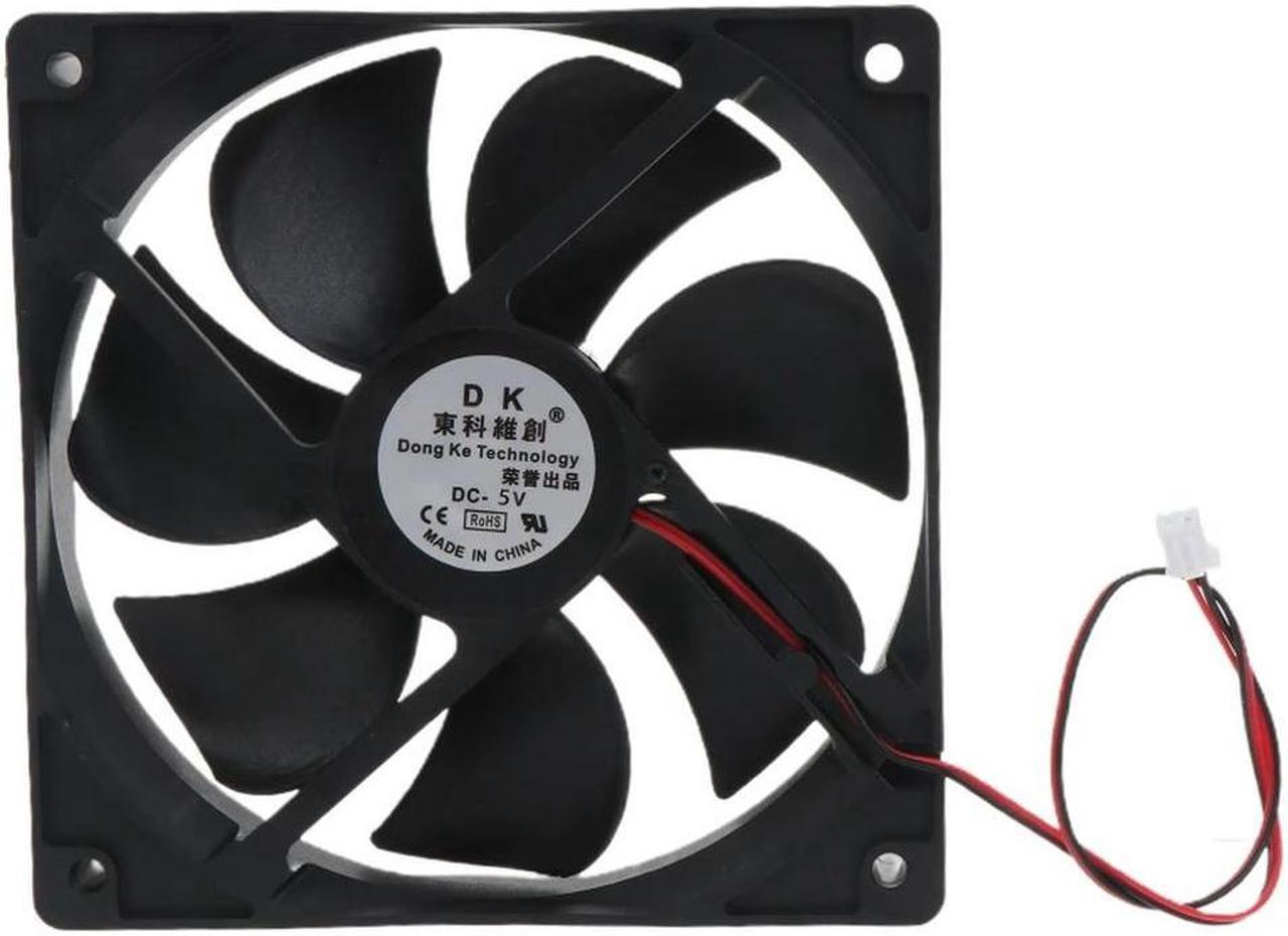 FOR CPU Cooler Chassis Fan 12025 12cm 5/12/24V Mute Desktop Host PC for CASE Cooling Fan Computer Heatsink Dual Ball Bearing 2P