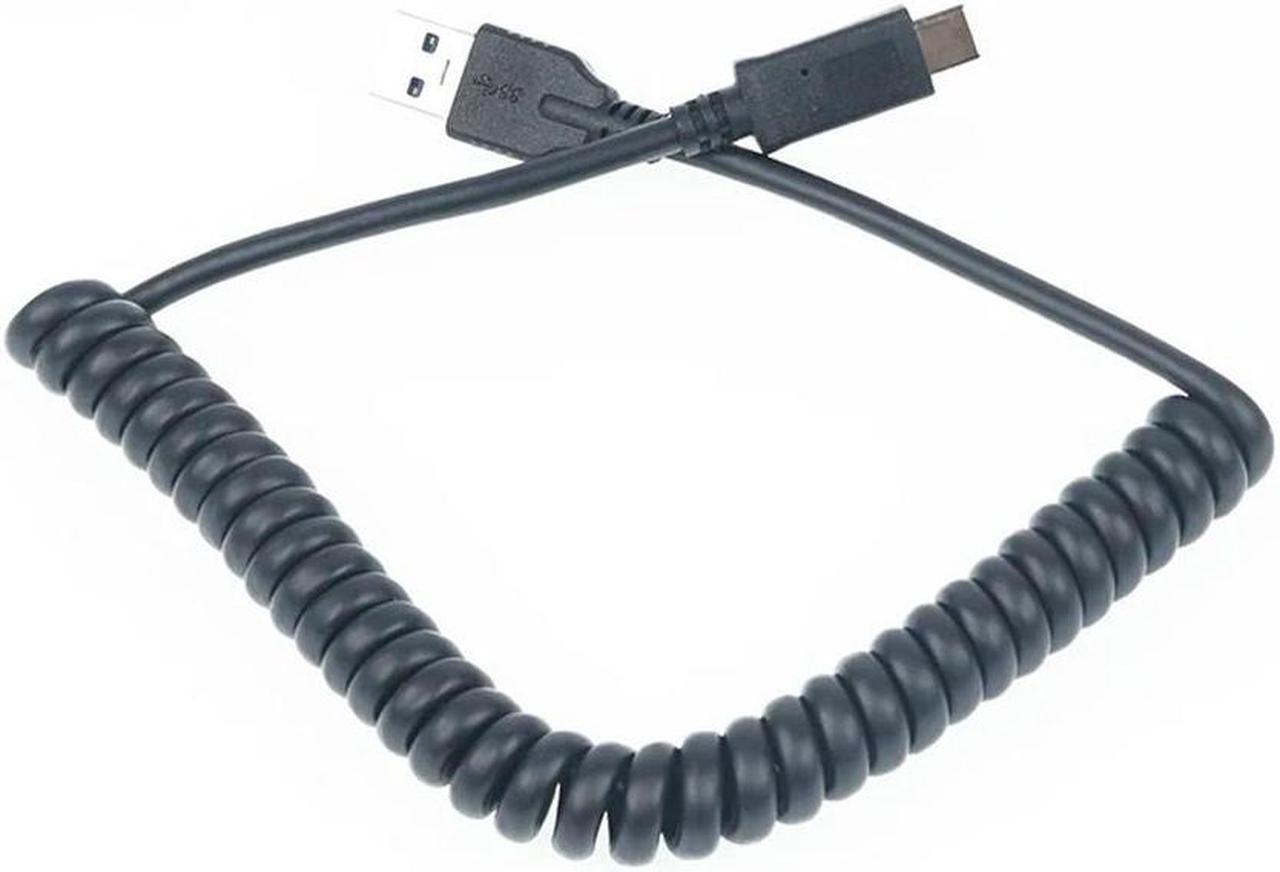 FOR USB 3.0 to Type-C USB-3.1 Cable Cord Spring Coiled Cable for Mobile phone