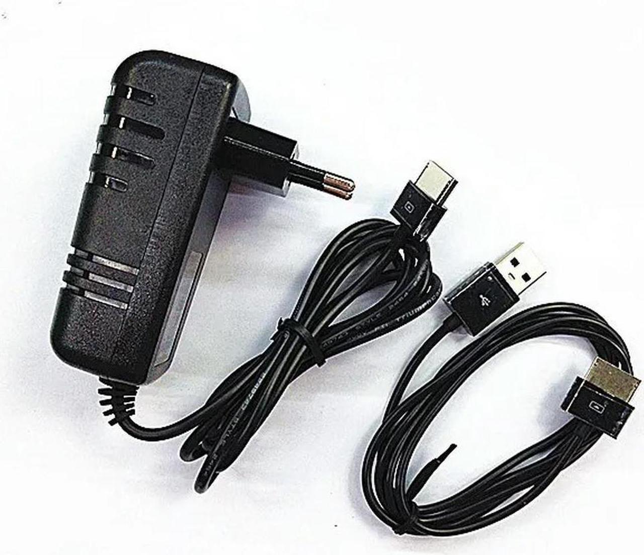 FOR USB Date Sync cable+ EU Plug AC Adapter power supply For Tab TF600 TF600T TF710T TF810C PC