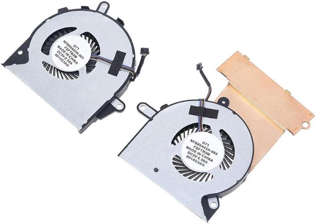 FOR CPU GPU Cooling Fan Laptop Cooler for OMEN 15-CE 17-AN TPN-Q194 929455 929456-001 NFB74A05H-001 NS75B00-16M02