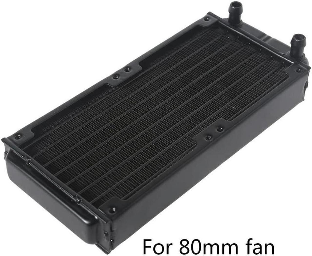 FOR G1/4 Thread 80x160mm PC Water Heat Exchanger Computer Aluminum Heat Radiator Heat Sink for Computer Water Cooling System