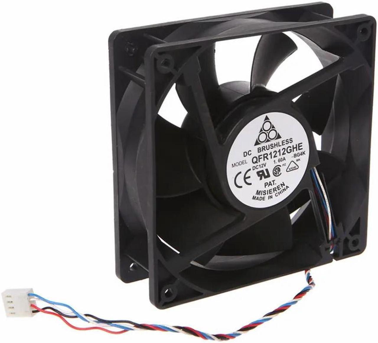 FOR 120x120x38mm Brushless DC 12V 1.6A PWM Server Cooling Fan For AFC1212DE