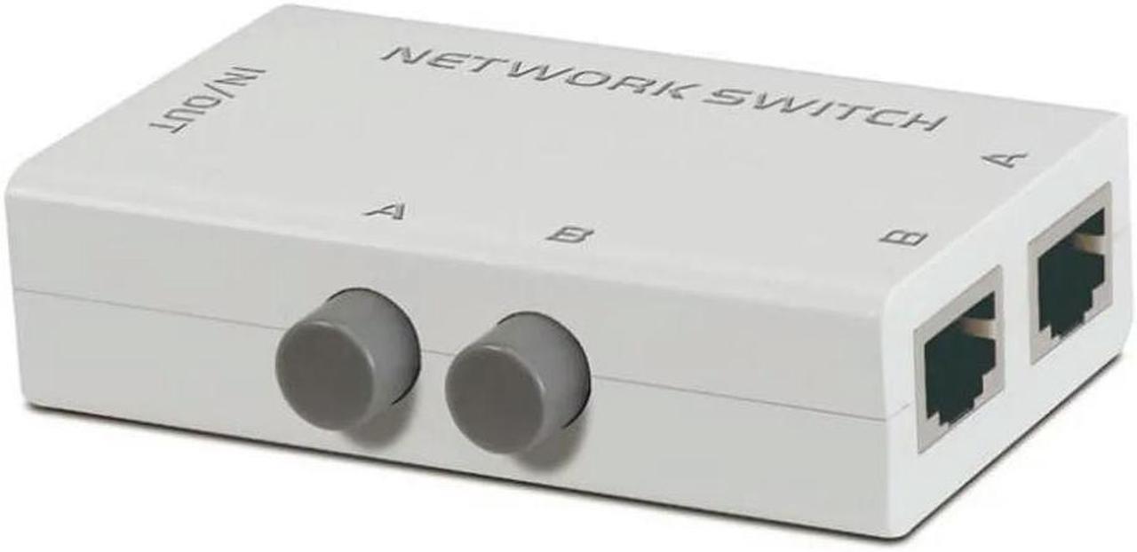 FOR 2 Ports Network Switch Splitter Selector Hub 2-In 1-Out or 1-In 2-Out