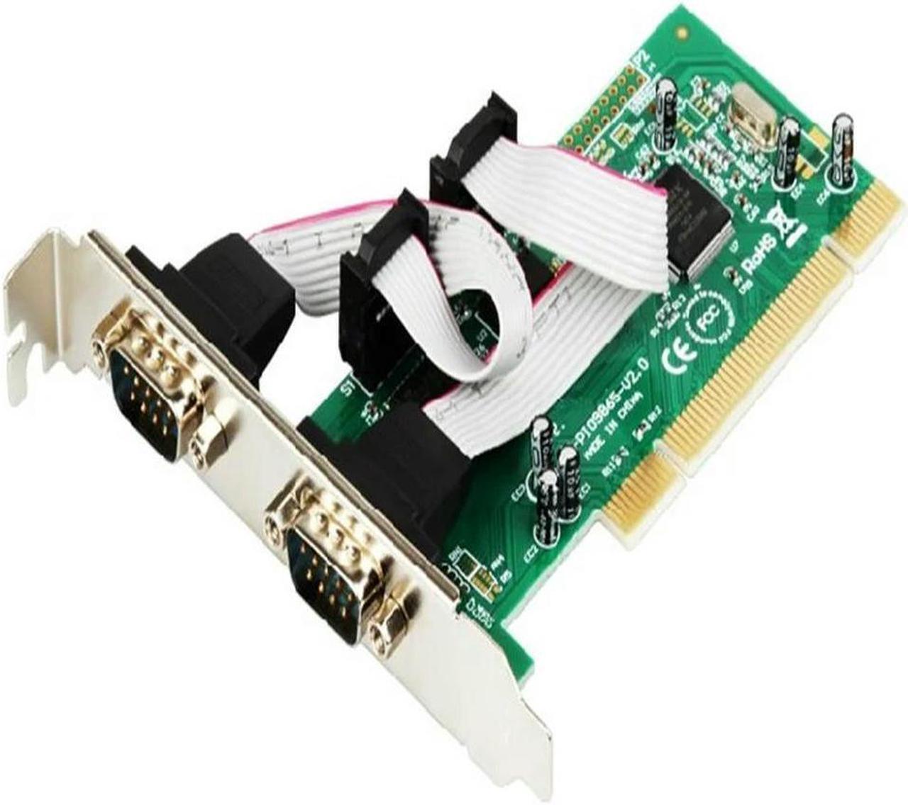 Main image of FOR 2 Port RS232 RS-232 Serial Port COM DB9 to PCI Card Adapter Converter MCS 9865 Serial