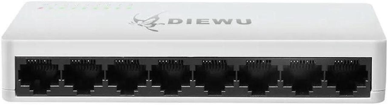 FOR Mini Network Switch 8 Ports 100Mbps Fast Ethernet Switch RJ45 LAN Hub MDI Full Half duplex AC Prower Supply portas