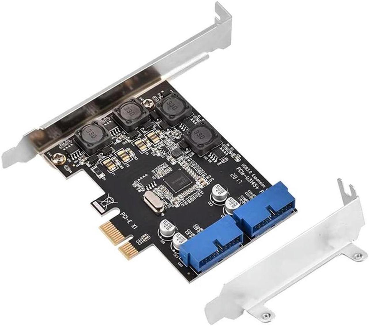 FOR Mini PCI-E PCI Express Ext To Internal 2 Port 19Pin Header Fast 5Gbps PCI-Express USB 3.0 Card Adapter