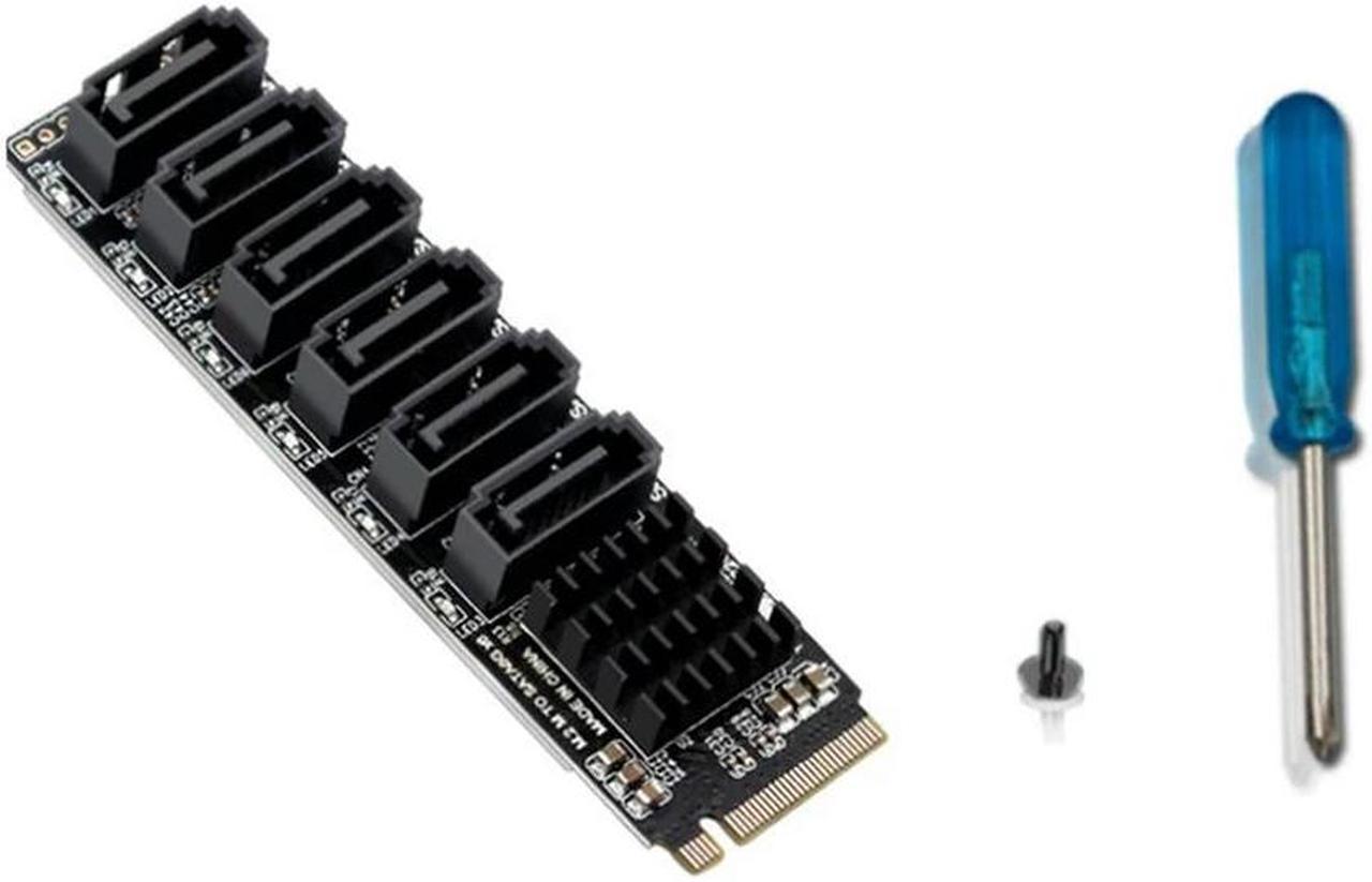 FOR SATA Adapter Card Accessories 5 Port SATA3.0 Expansion Card For SATA I 6GB/S M.2 NVME Pcie Computer Expansion 1166