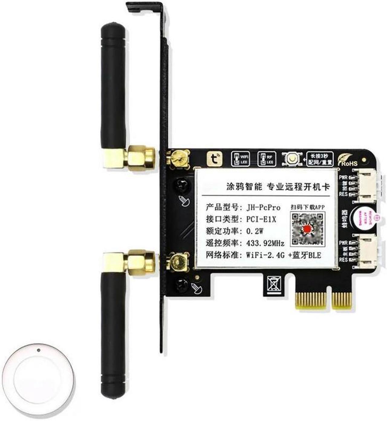 FOR Wifi Computer Power Reset Switch PCIE Boot Card Desktop Computer Boot Card Computer Remote Boot Startup Card A1