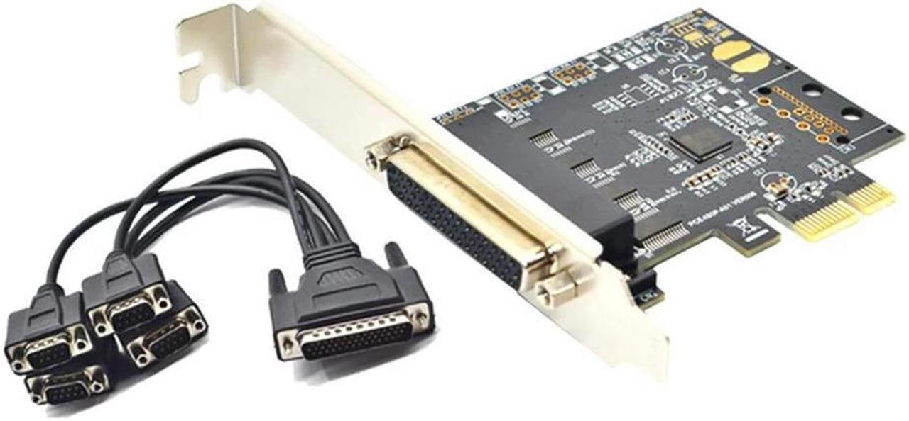 FOR PCI-E Serial Port Card Pcie to 4 Serial Port RS232 9-Pin Industrial Control 4-Port Expansion Card AX99100 with Cable