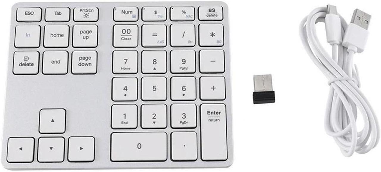 FOR 5.0 Numeric Keypad 35 Keys Digital Keyboard for Ws PC Tablet Laptop,Dark Gray