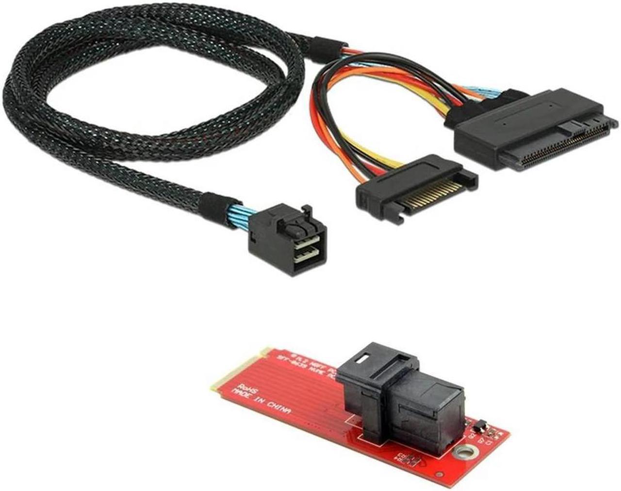 FOR U.2 U2 Kit SFF-8639 NVME Pcie SSD Adapter & Cable For Mainboard SSD 750 P3600 P3700 M.2 SFF-8643