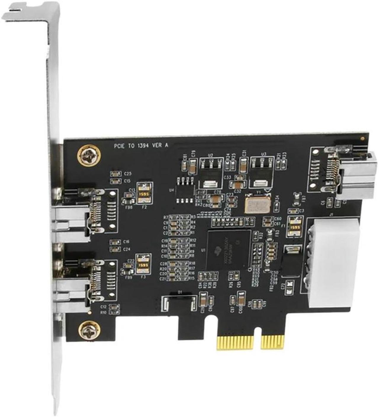 FOR PCI-E 3 Ports 1394B Firewire Expansion Card HD Video PCI-E To 1394B Riser Card For Desktop PC And DV Connection