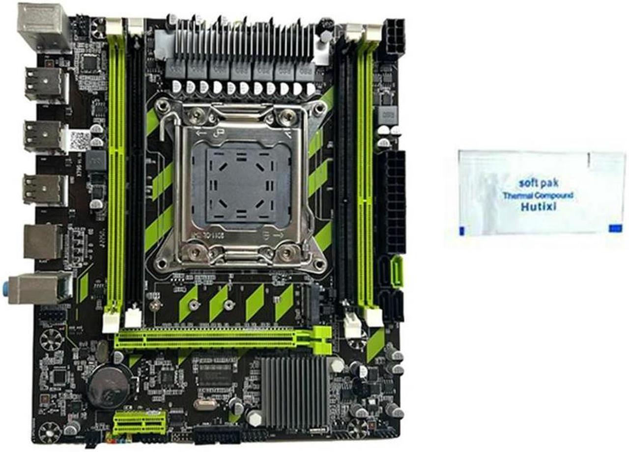 FOR Game Motherboard Motherboard +Thermal Grease LGA2011 4XDDR3 RECC RAM Slot M.2 NVME PCI-E X16 6XUSB2.0 SATA3.0 Motherboard