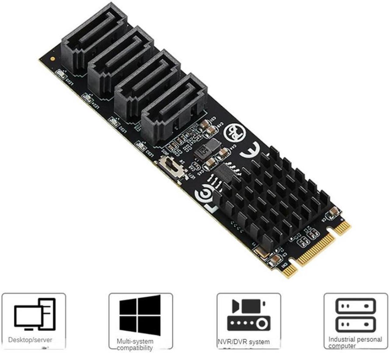 FOR M.2 Hard Disk Array Card Four Ports Support RAID 0/1/10Sata3 Disk Ssd Array Card UEFI B Adapter Card