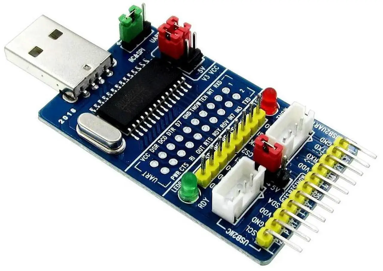 Main image of FOR CH341A USB to SPI I2C IIC UART TTL ISP Serial Adapter Module EPP/MEM Converter For Serial Brush Debugging RS232 RS485