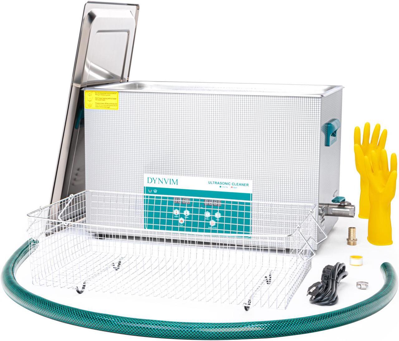 Main image of Ultrasonic Cleaner - DYNVIM 30L Ultrasonic Carburetor Cleaner,Sonic Cleaner,Ultrasound Cavitation Machine with Digital Timer and Heater for Cleaning Vinyl Record,Parts,Gun,PCB Board,Lab,Dental Tool