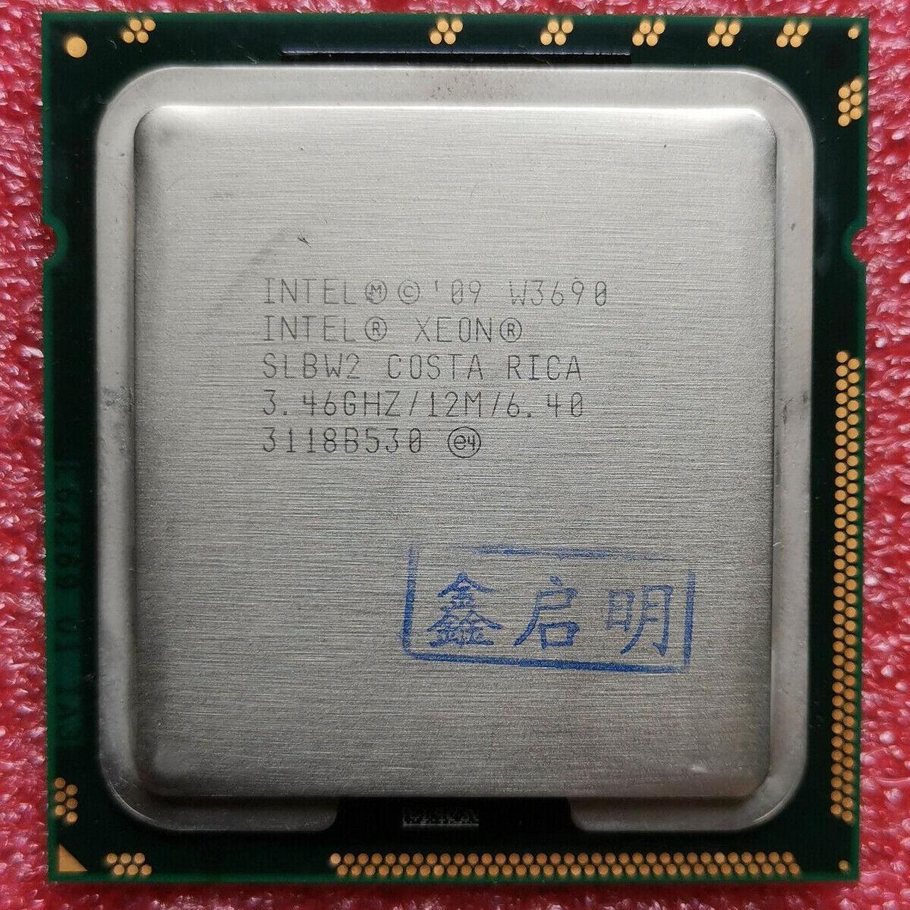 Main image of Intel Xeon W3690 Gulftown 3.46GHz (3.73GHz Turbo Boost) 12MB L3 Cache LGA 1366 130W BX80613W3690 Server Processor