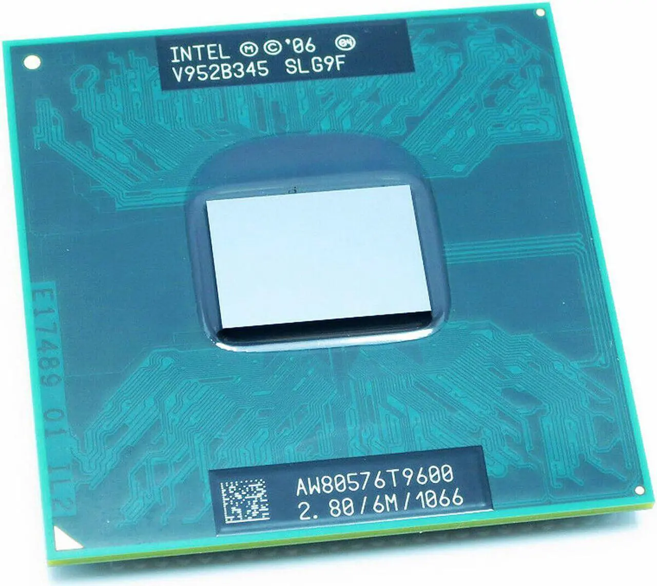 Alt view image 3 of 3 - Intel Core 2 Duo T9600 2.8 GHz 6MB L2 Cache Socket P 35W Dual-Core BX80576T9600 Processor