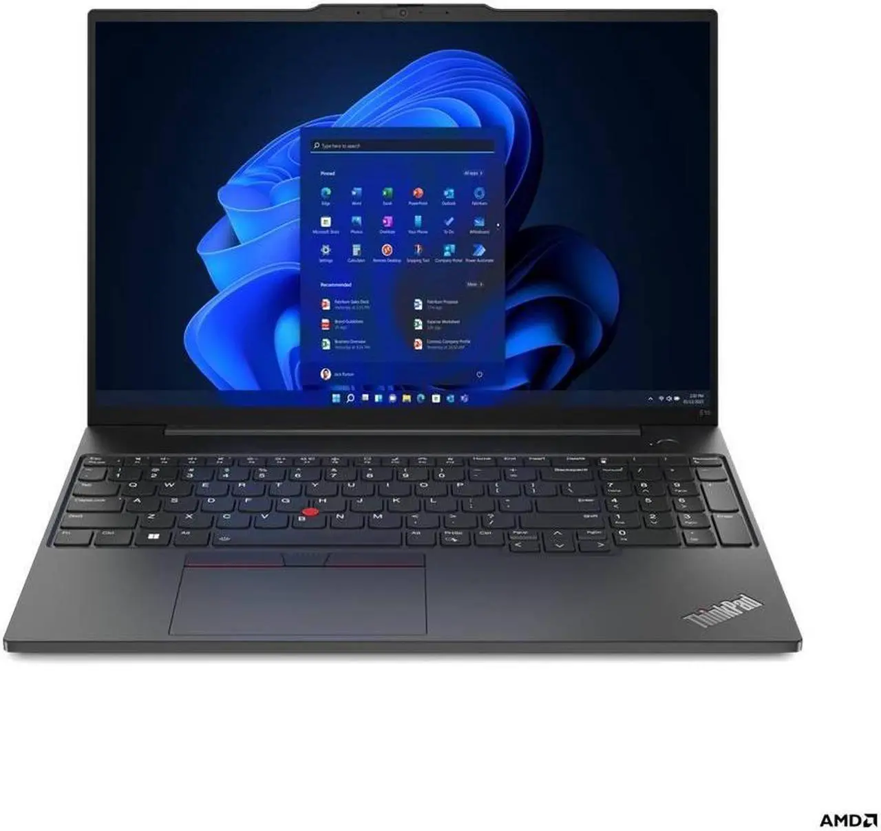 Main image of Lenovo ThinkPad E16 Gen1, WUXGA IPS 16", AMD Ryzen 7-7730U, 16GB RAM, 512GB Nvme SSD, Windows 11 Pro