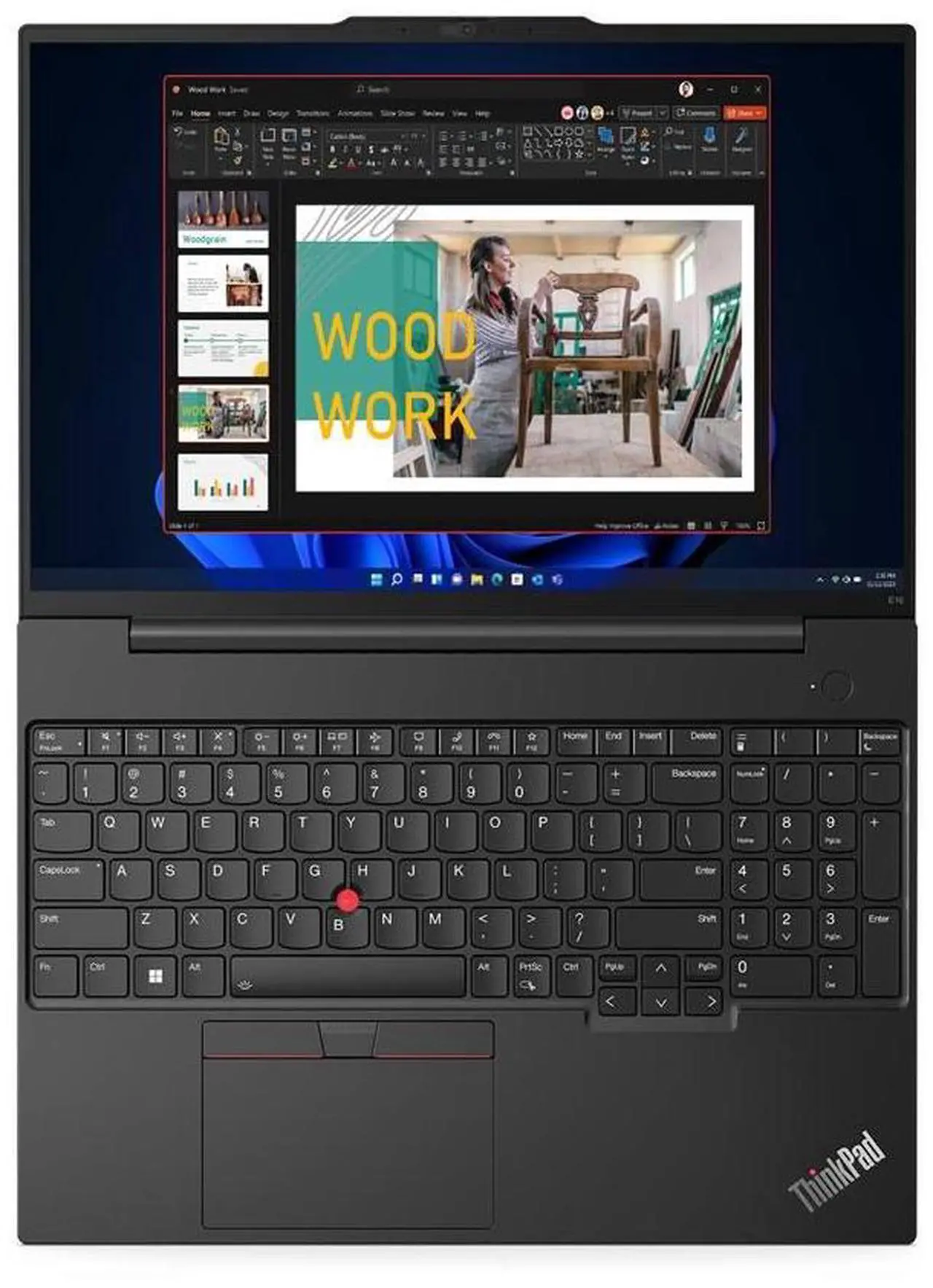 Alt view image 6 of 6 - Lenovo ThinkPad E16 Gen 2, WUXGA IPS 16" , Intel Core Ultra 7 155U, 16GB DDR5 RAM, 512 GB Nvme SSD, Windows 11 Pro (Bonus Gift With Purchase)