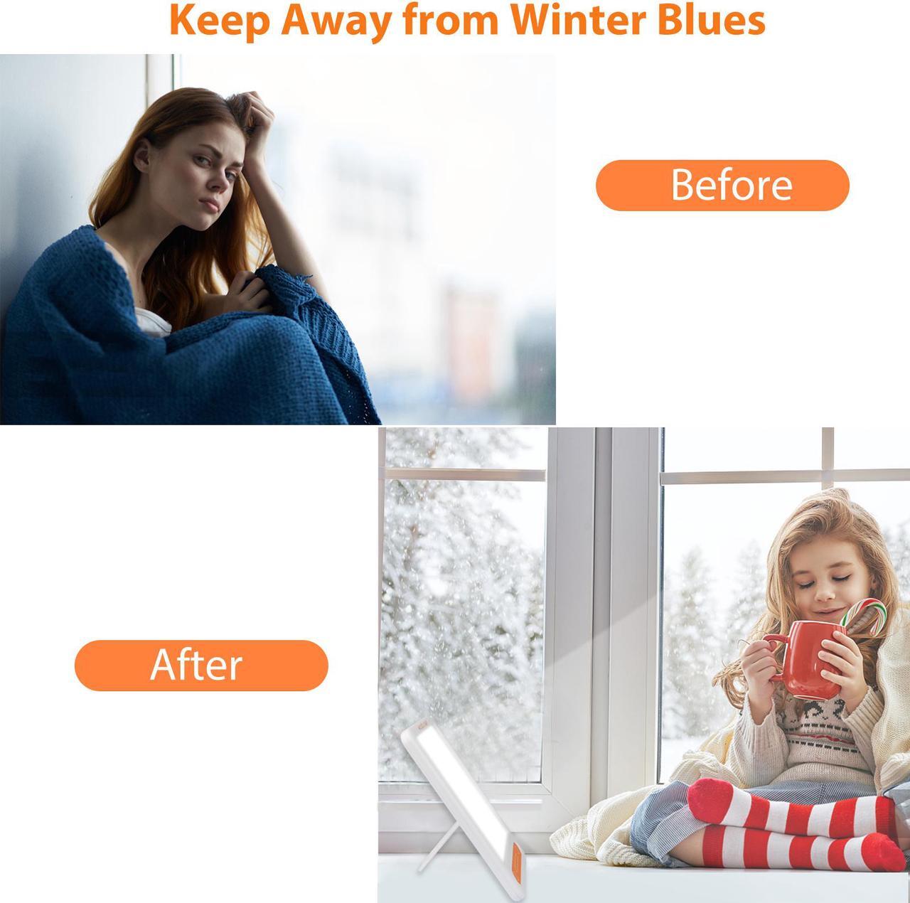 Alt view image 7 of 7 - MOOD LIGHT Light Therapy Lamp, UV Free 10000 Lux Brightness, 6 Timer Function, Adjustable Brightness Levels, Touch Control, and Rotatable Standing Bracket for a Happy Home/Office/Travelling