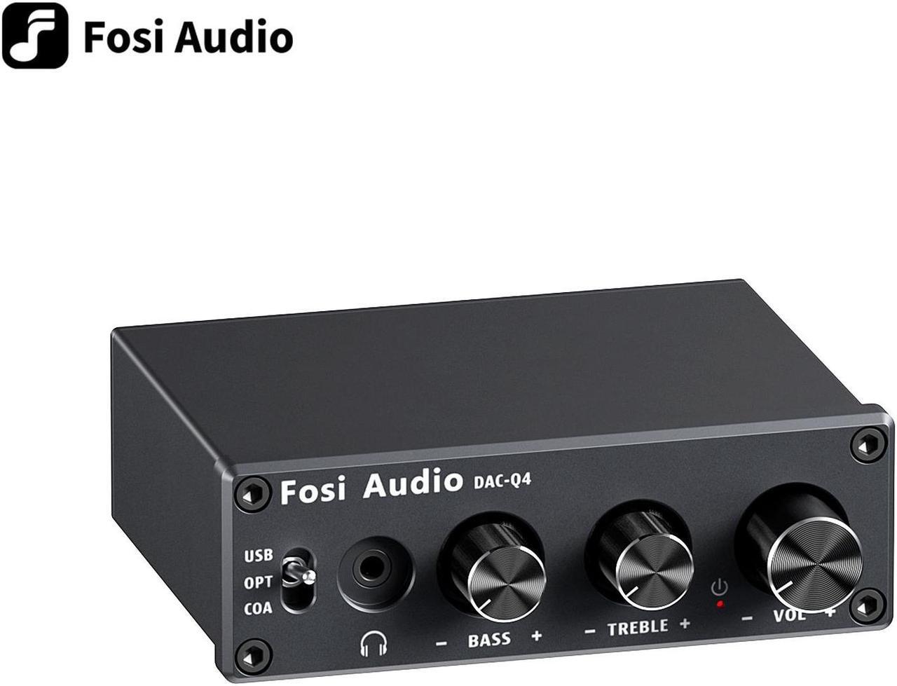 Main image of Fosi Audio Q4 Desktop DAC Headphone Amp for PC Mini Stereo Headphone Amplifier Combo USB Optical Coaxial to RCA AUX Digital-to-Analog Audio Converter Adapter for Home Powered Speakers