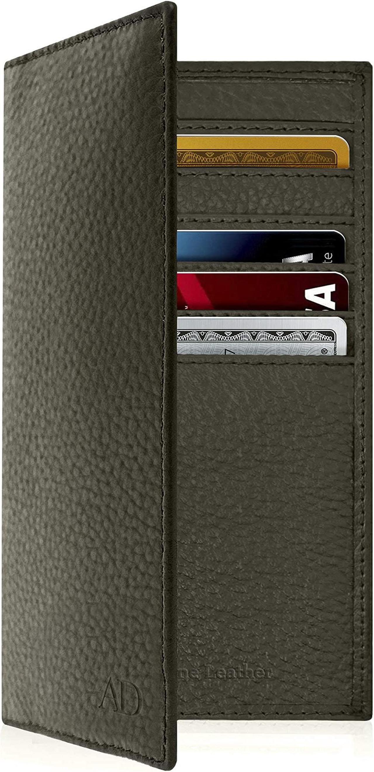 Alt view image 4 of 9 - Genuine Leather Checkbook Cover For Men & Women - Checkbook Covers With Card Holder Wallet RFID Blocking