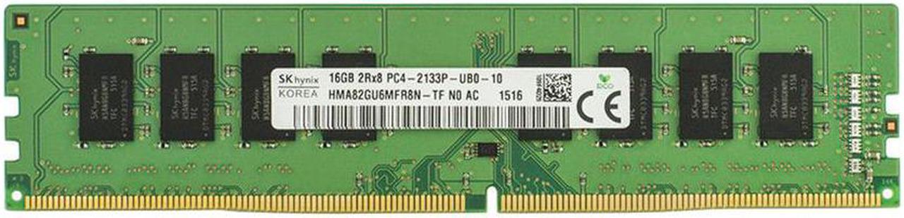 HMA82GU6MFR8N-TF SK Hynix 16GB DDR4 2133Mhz 2Rx8 PC4-17000 non-ECC Unbuffered CL15 288-Pin DIMM 1.2V Memory Module for Desktop