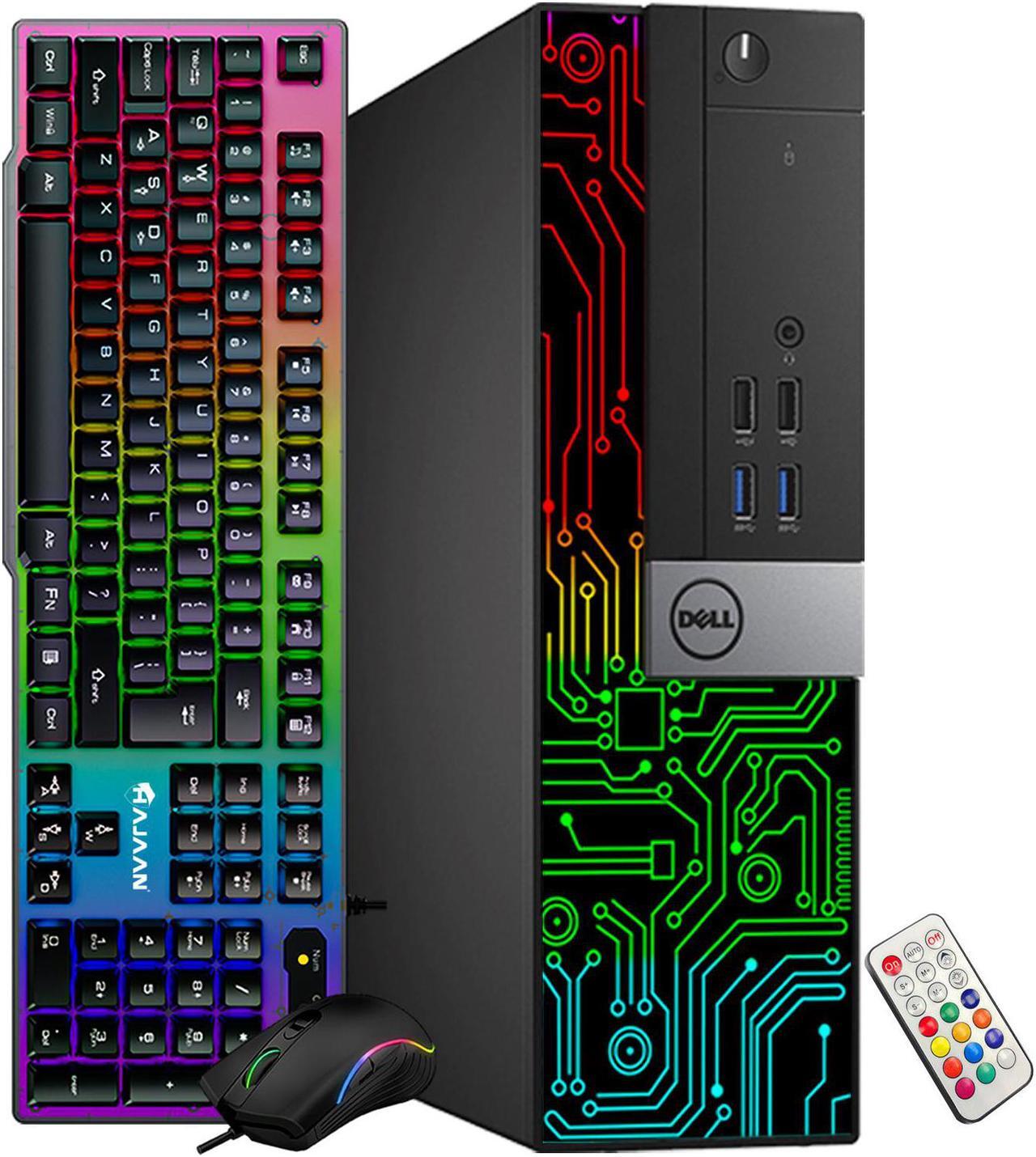 Main image of Dell Computer Desktop PC, Intel Core i3-6100 3.70 GHz, 16GB RAM, 256GB M.2 SSD (Fast Boot), 1TB HDD, GeForce GT 1030 2GB, Gaming KB & M, WiFi, Windows 10 Pro