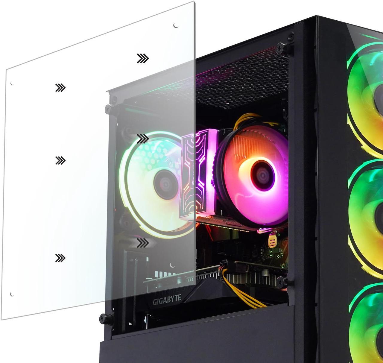 Alt view image 6 of 7 - Gaming Tower Desktop PC - Intel Core i3 Processor Processor 3.6GHz, 32GB DDR4 RAM, 1TB NVME SSD, NVIDIA GeForce GTX 1650 4GB GDDR5, WiFi Ready, HDMI, Windows 11 Pro - BREEZE