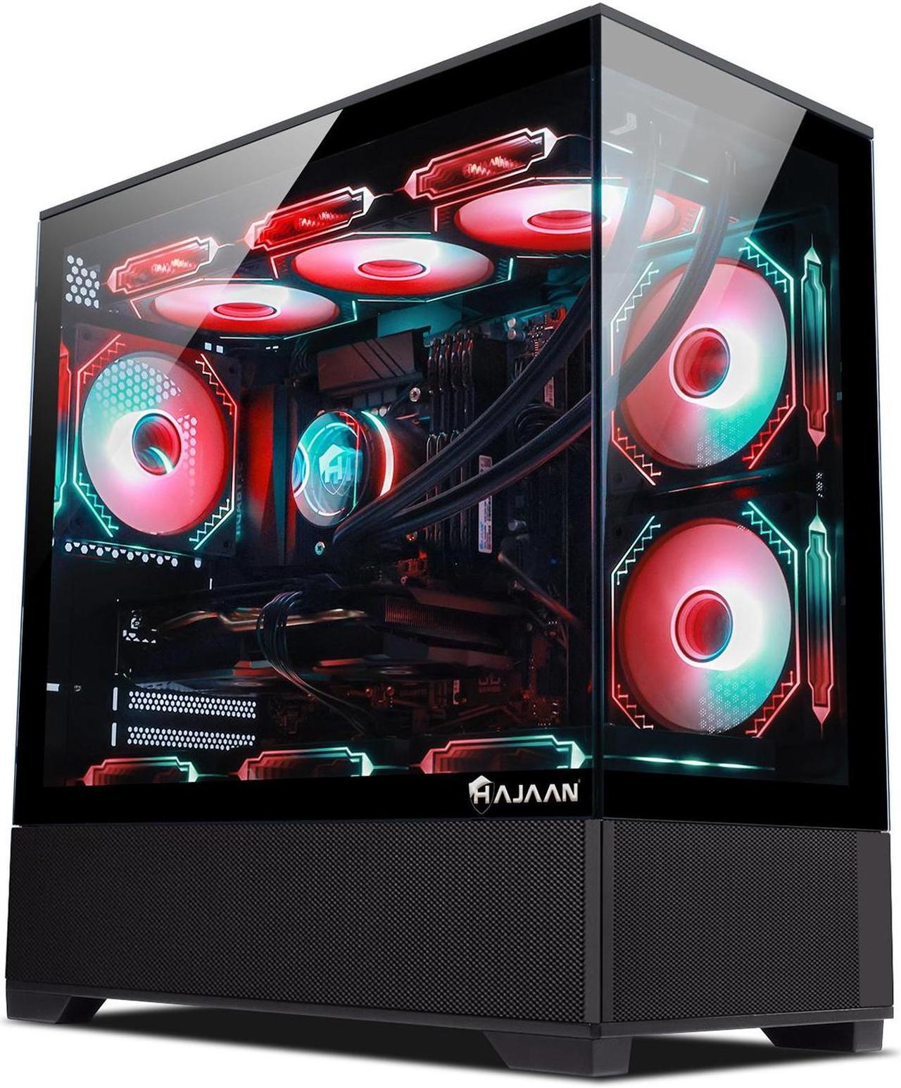 HAJAAN SuperX Gaming PC - RTX 4060 Ti 8GB GDDR6 - Intel Core i5 12th Gen - 32GB DDR4 RAM - 1TB NVMe - WiFi - Bluetooth - Windows 11 Pro - Mechanical Keyboard Mouse