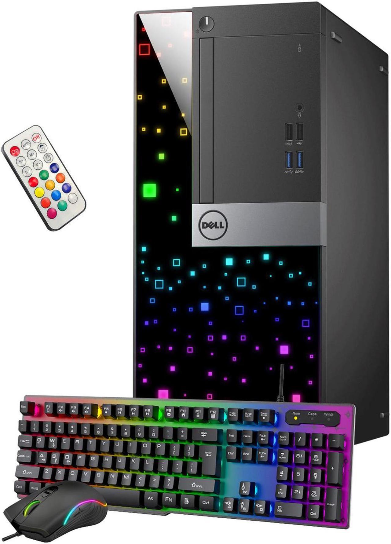 Dell OptiPlex RGB Gaming PC Desktop Tower Computer, GeForce RTX 3050 6GB, Intel Hexa-Core i5-8500 Processor, 16GB DDR4 RAM, 512GB SSD, HDMI, Windows 11 Pro